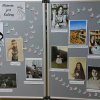 Zdjęcie przedstawiajace wystawę prac uczniów w Szkole na Wzgórzu